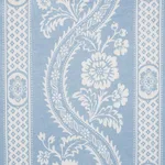 Schumacher 176950 Versailles Blue fabric swatch