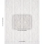 Schumacher 176951 Versailles Grey fabric swatch