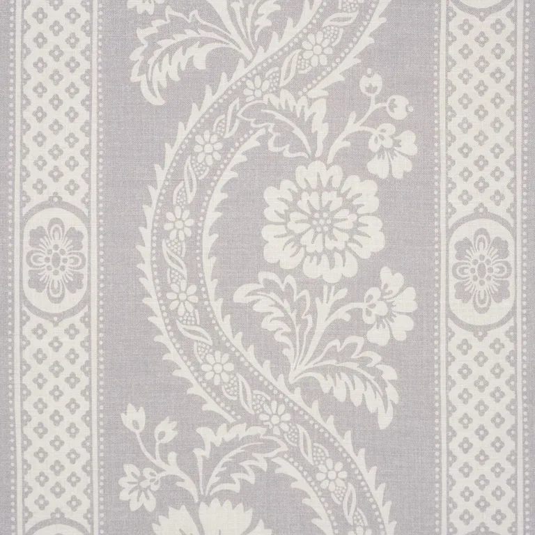 Schumacher 176951 Versailles Grey fabric swatch