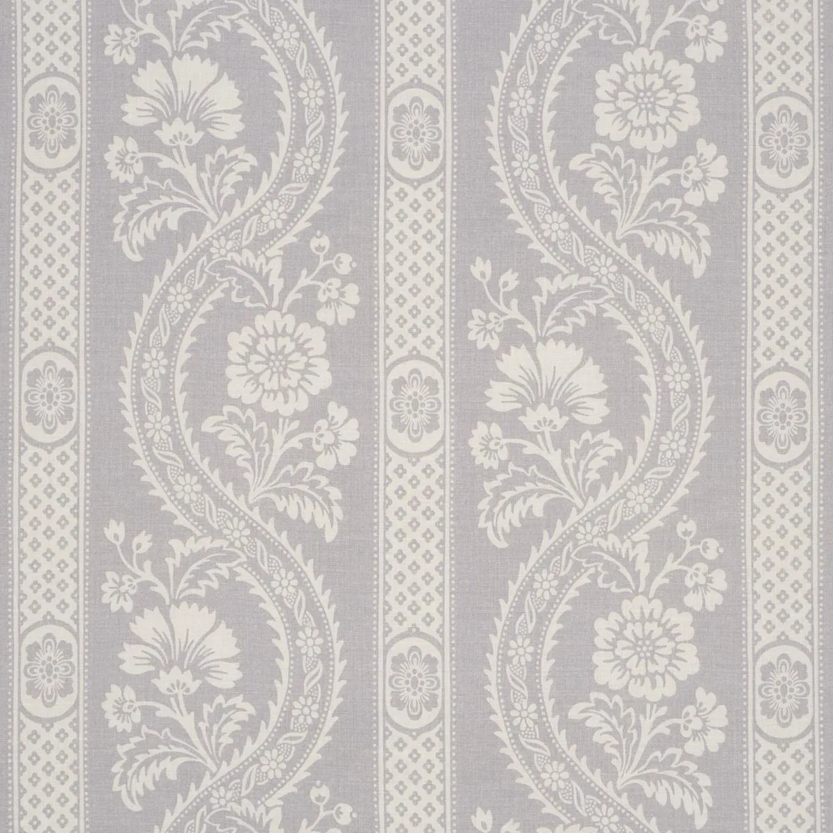 Schumacher 176951 Versailles Grey fabric swatch