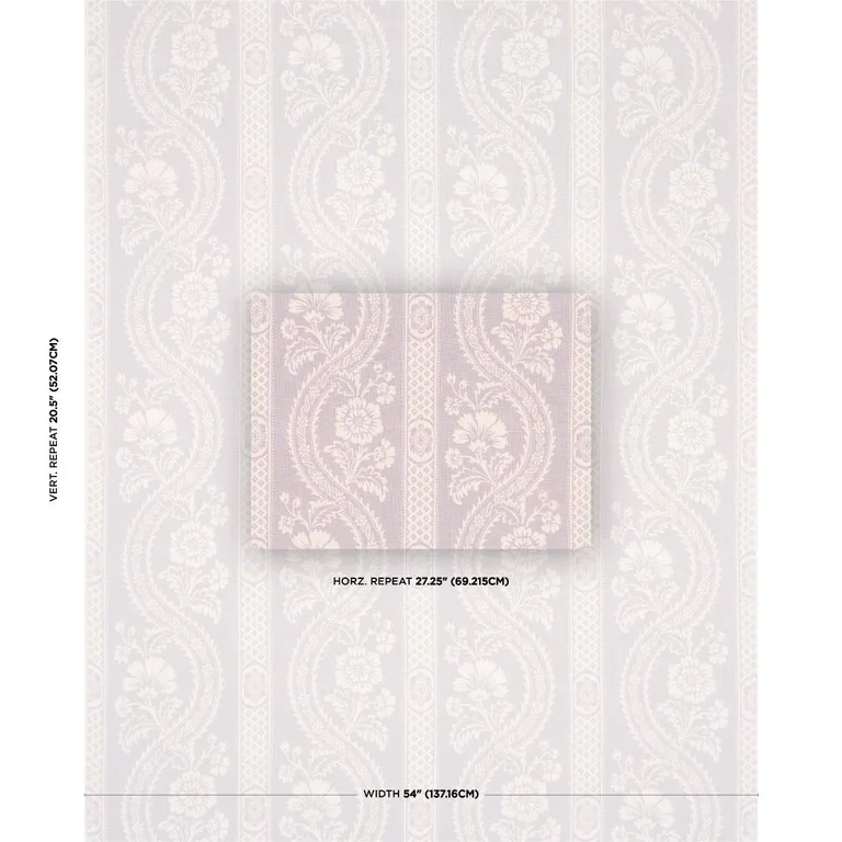 Schumacher 176952 Versailles Lavender fabric swatch