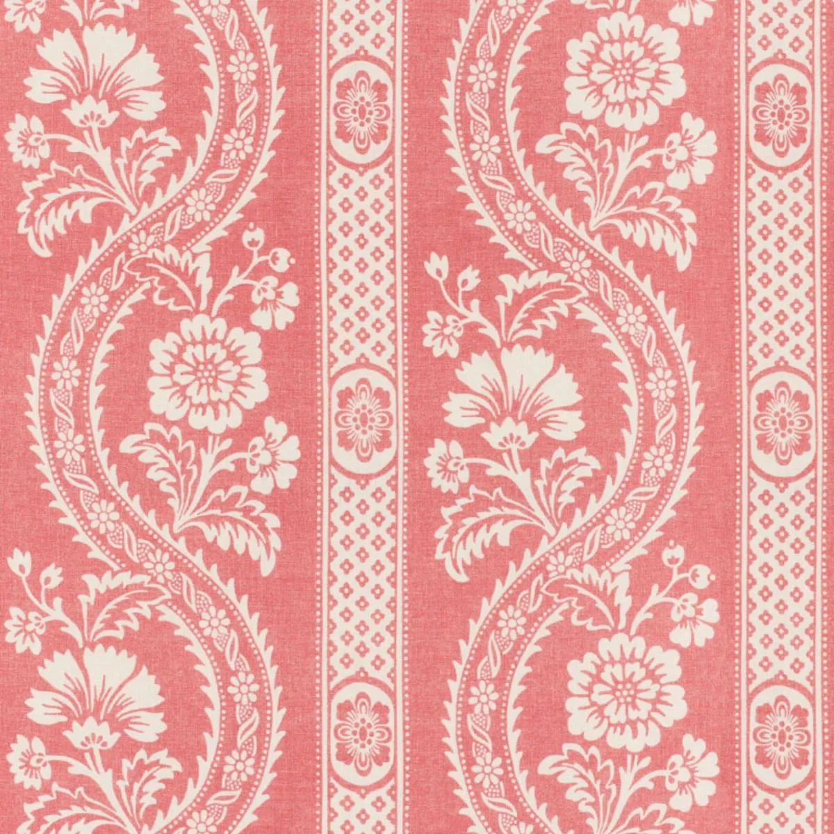 Schumacher 176953 Versailles Raspberry fabric swatch