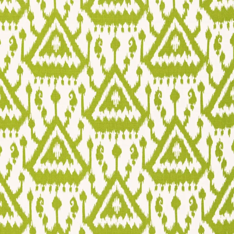 Schumacher 175023 Vientiane Ikat Palm fabric swatch