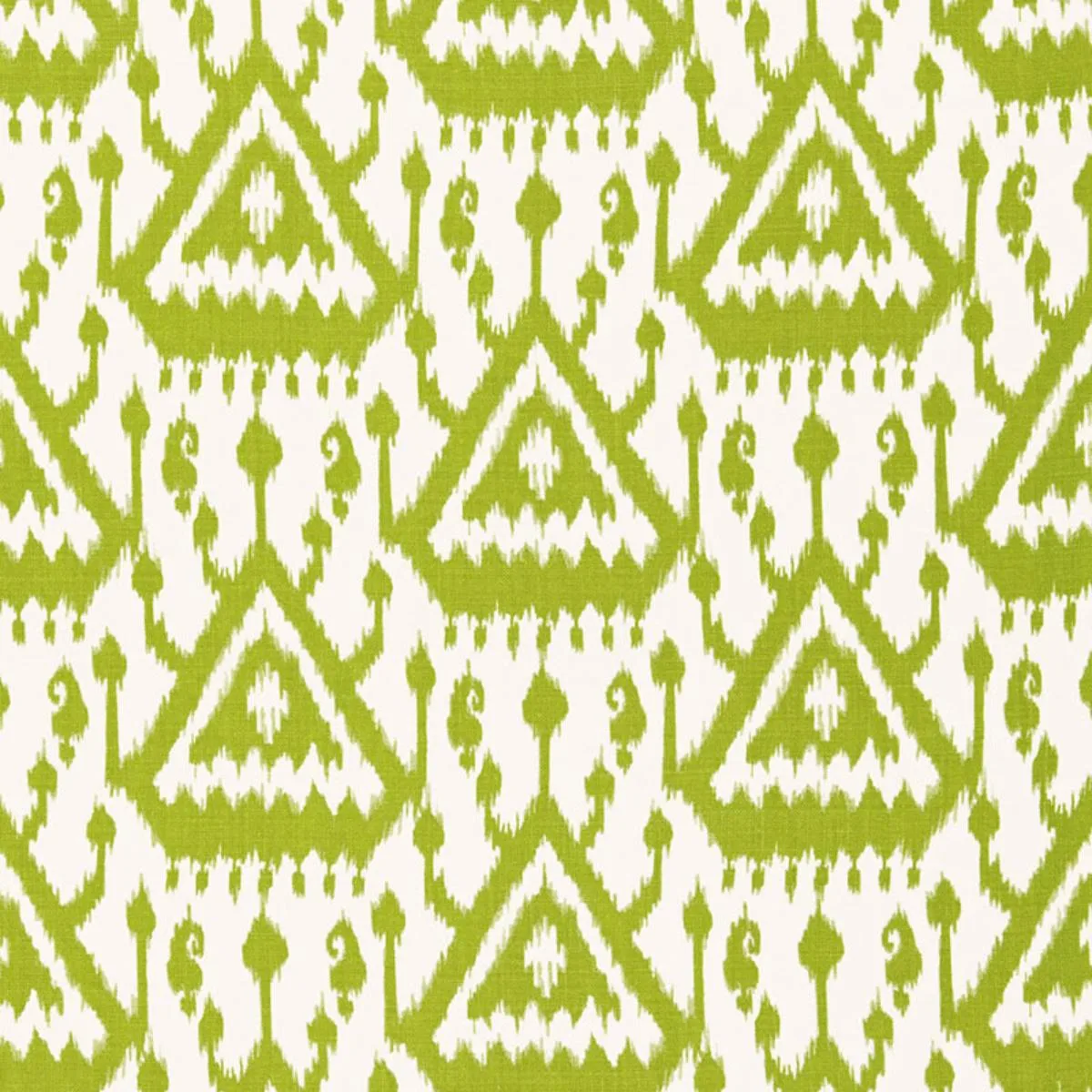 Schumacher 175023 Vientiane Ikat Palm fabric swatch