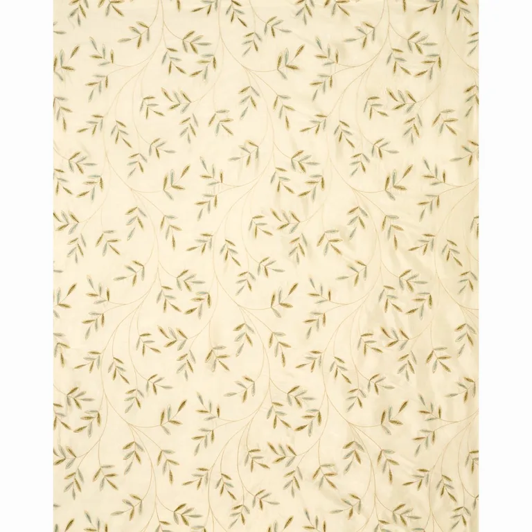 Schumacher 52080 Vigne Embroidery Aqua fabric swatch