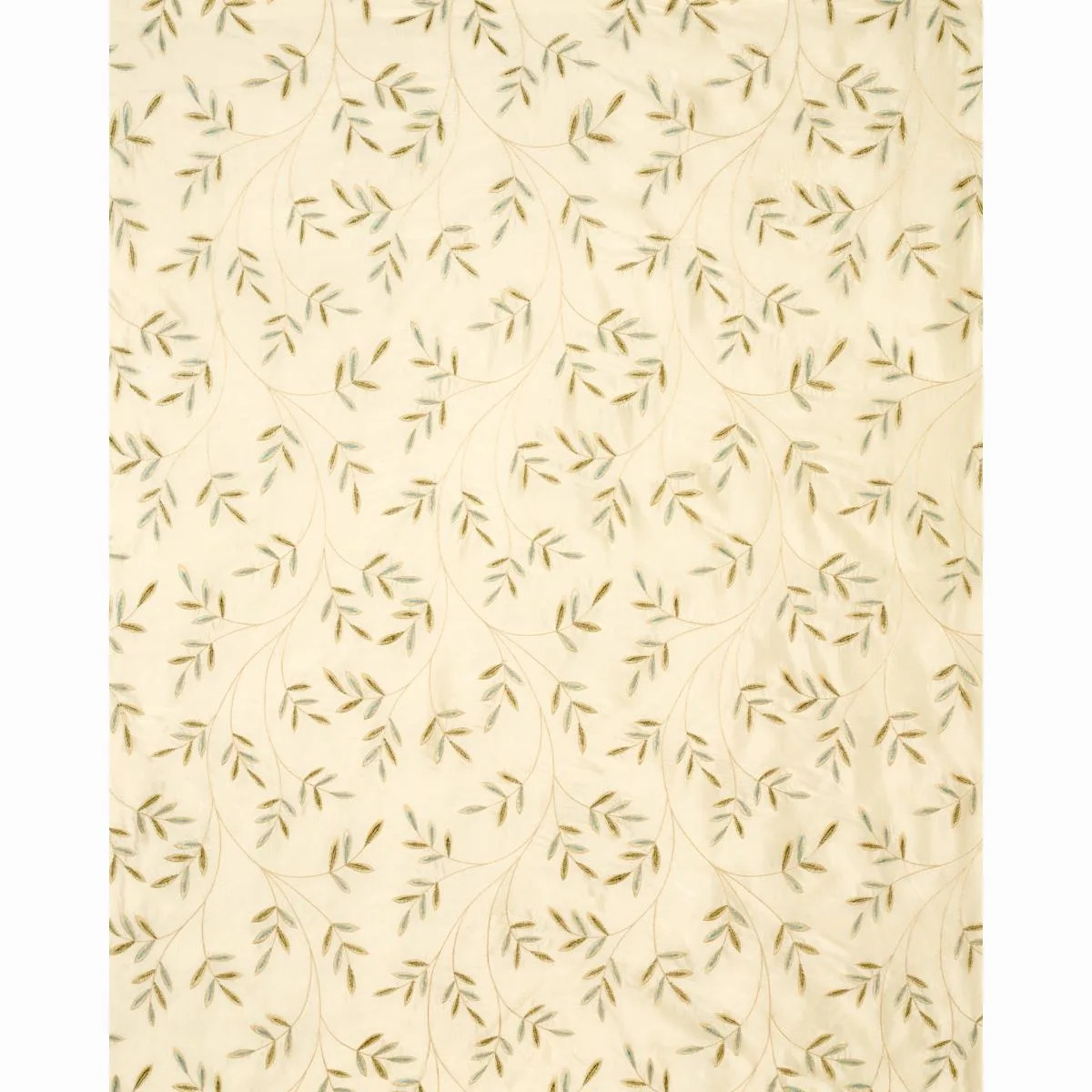 Schumacher 52080 Vigne Embroidery Aqua fabric swatch