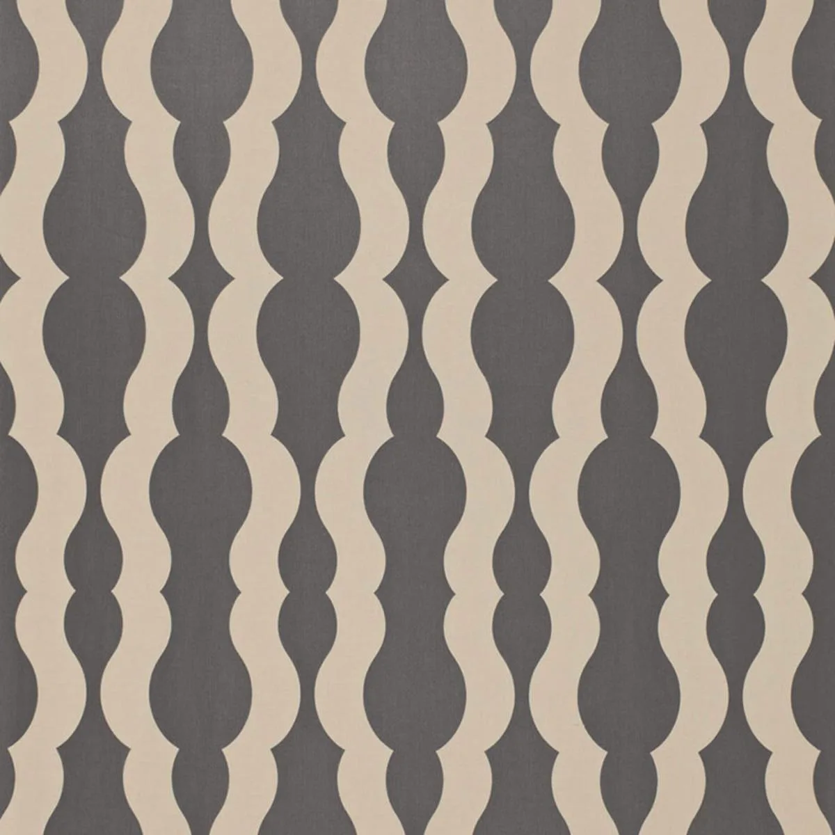 Schumacher 66570 Villeroux Weave Charcoal fabric swatch