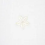 Schumacher 67810 Vincenzo Embroidered Sheer Blanc fabric swatch