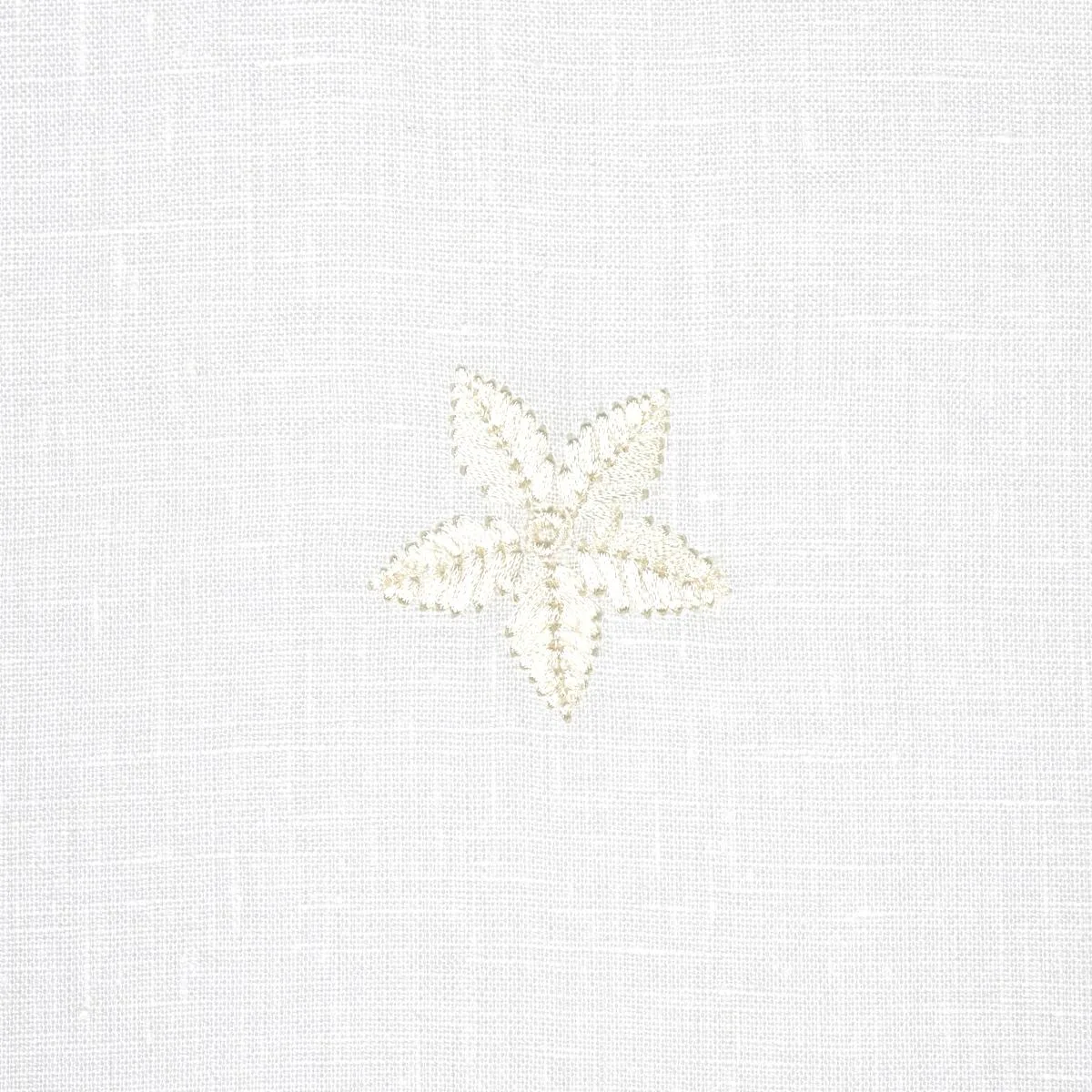 Schumacher 67810 Vincenzo Embroidered Sheer Blanc fabric swatch