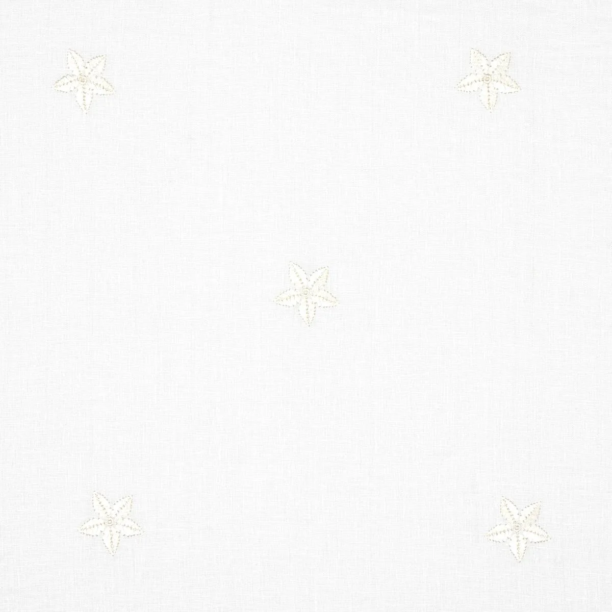 Schumacher 67810 Vincenzo Embroidered Sheer Blanc fabric swatch