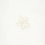 Schumacher 67811 Vincenzo Embroidered Sheer Ivory fabric swatch