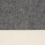 Schumacher 67944 Vista Linen Stripe Casement Carbon And White fabric swatch