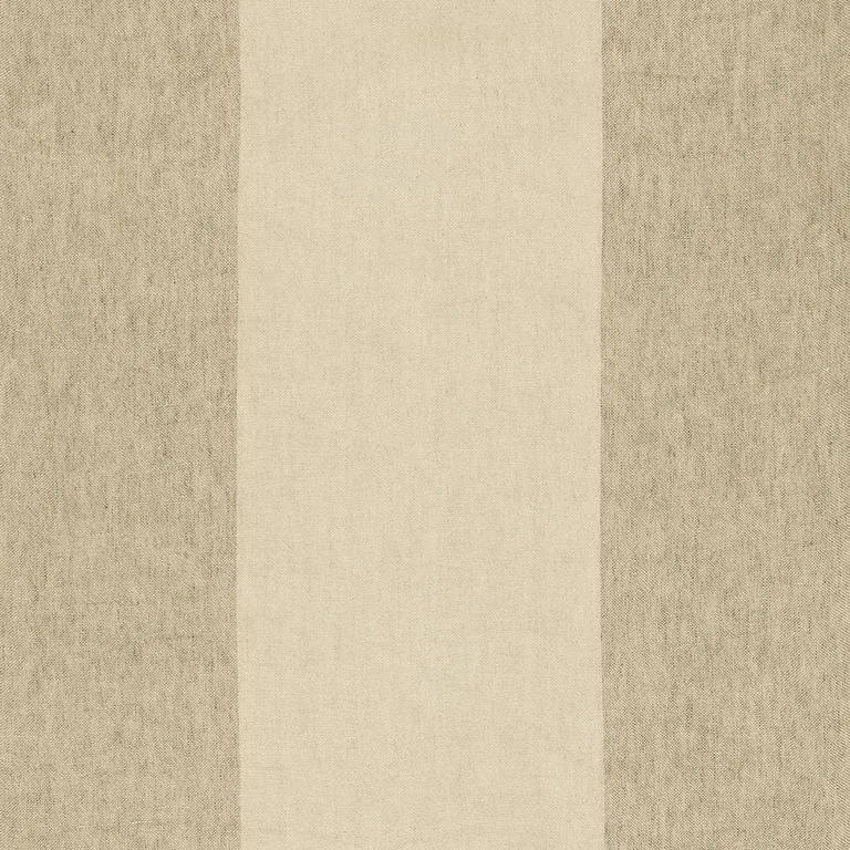 Schumacher 67940 Vista Linen Stripe Casement Flax fabric swatch