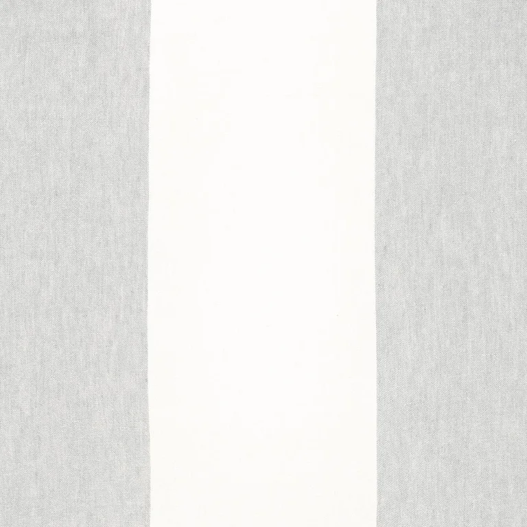 Schumacher 67942 Vista Linen Stripe Casement Fog fabric swatch