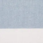 Schumacher 67943 Vista Linen Stripe Casement Sky And White fabric swatch