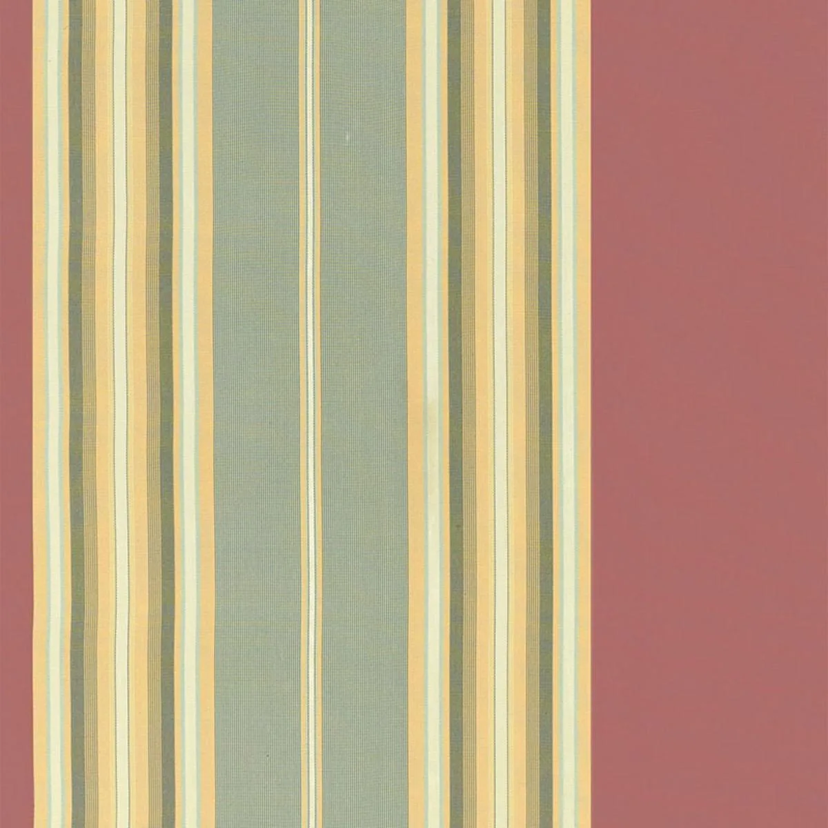 Schumacher 54131 Vivien Silk Stripe Rouge fabric swatch