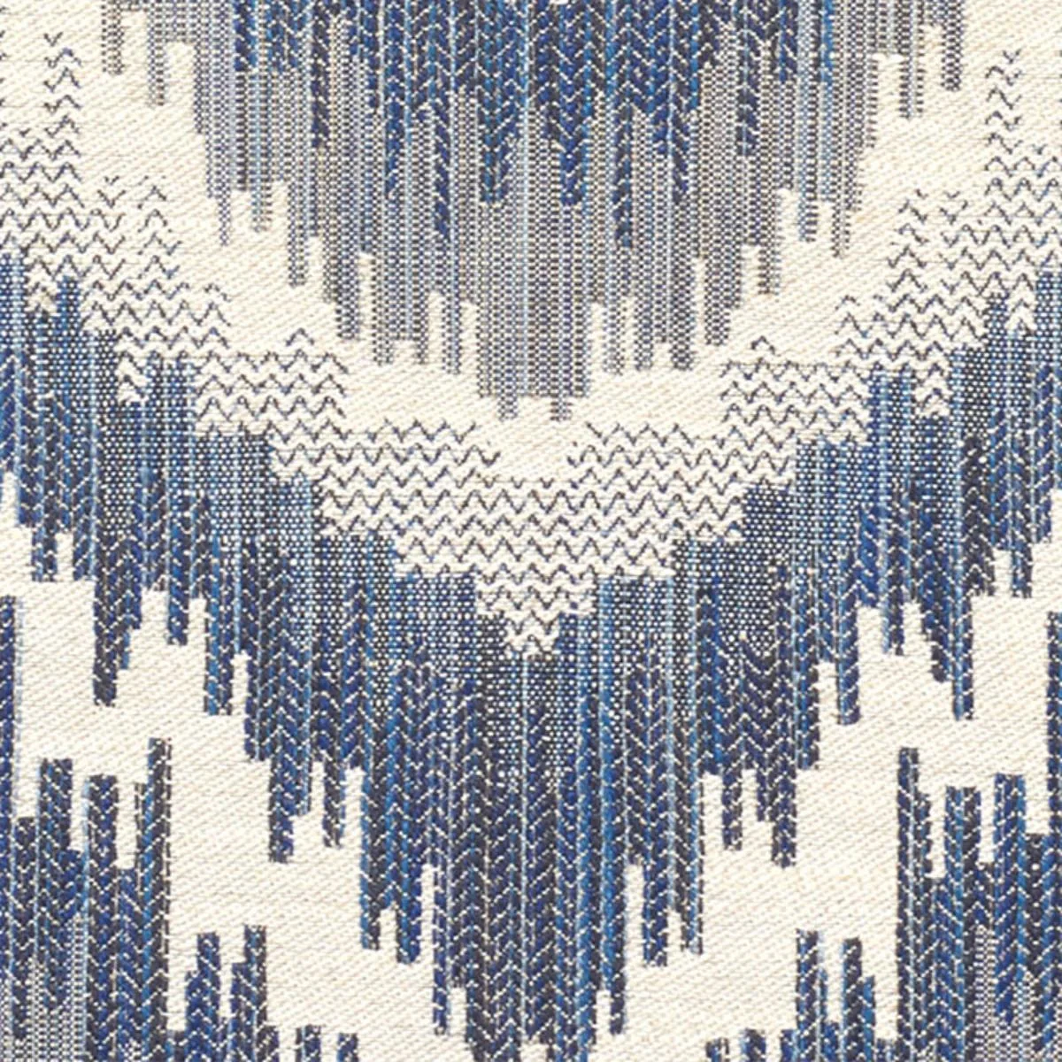Schumacher 77192 Von Armin Blue fabric swatch