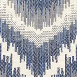 Schumacher 77192 Von Armin Blue fabric swatch
