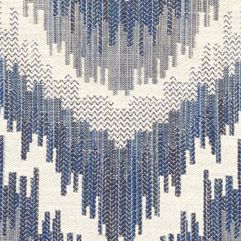 Schumacher 77192 Von Armin Blue fabric swatch