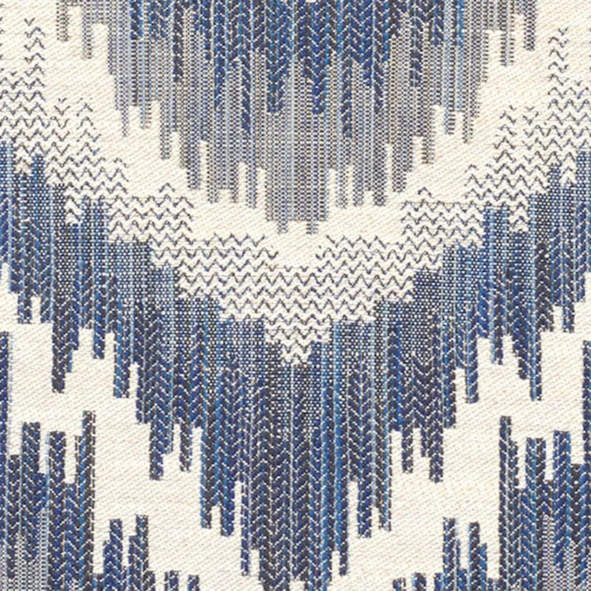 Schumacher 77192 Von Armin Blue fabric swatch