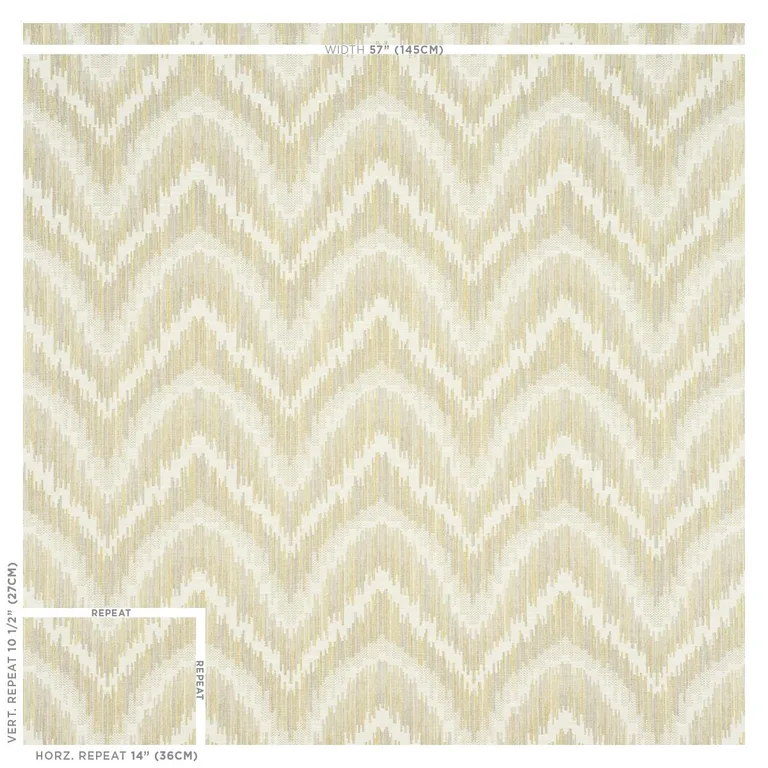 Schumacher 77191 Von Armin Zest fabric swatch