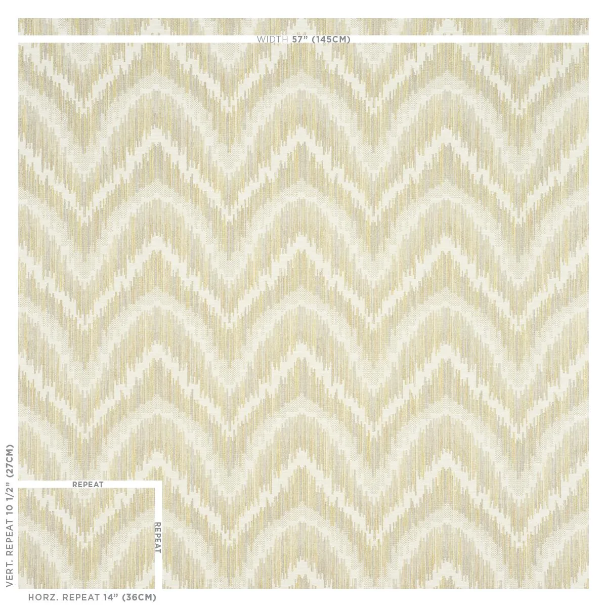 Schumacher 77191 Von Armin Zest fabric swatch
