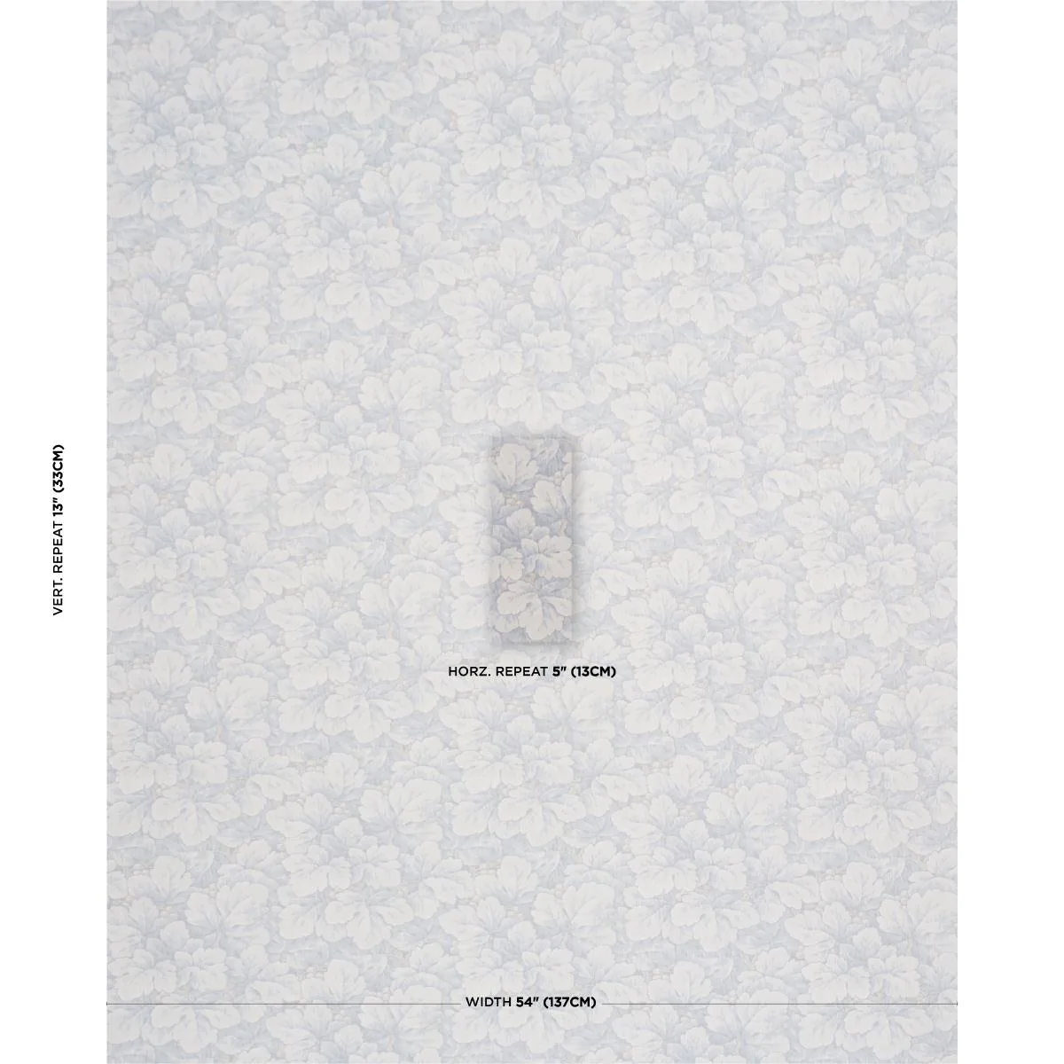 Schumacher 183041 Waldemar Soft Blue fabric swatch
