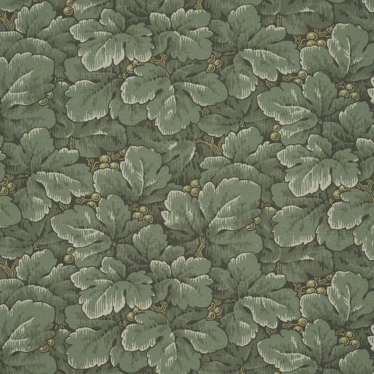 Schumacher 183042 Waldemar Spruce fabric swatch