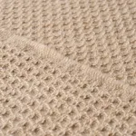 Schumacher 82640 Walden Wool Texture Wheat fabric swatch