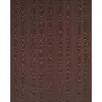 Schumacher 87106 Washington Moiré Brown fabric swatch