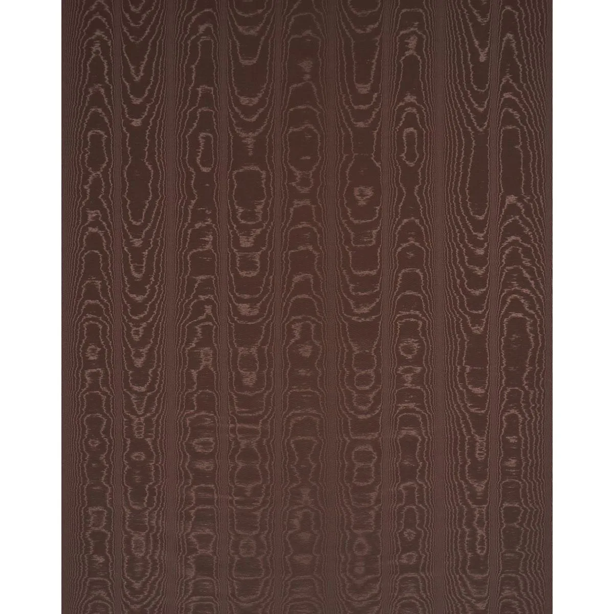 Schumacher 87106 Washington Moiré Brown fabric swatch