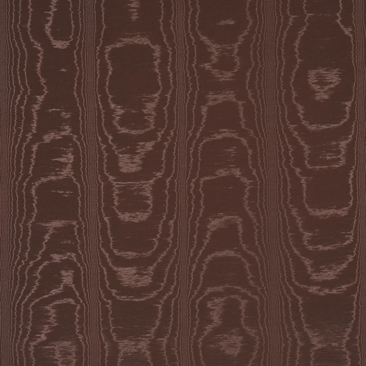 Schumacher 87106 Washington Moiré Brown fabric swatch