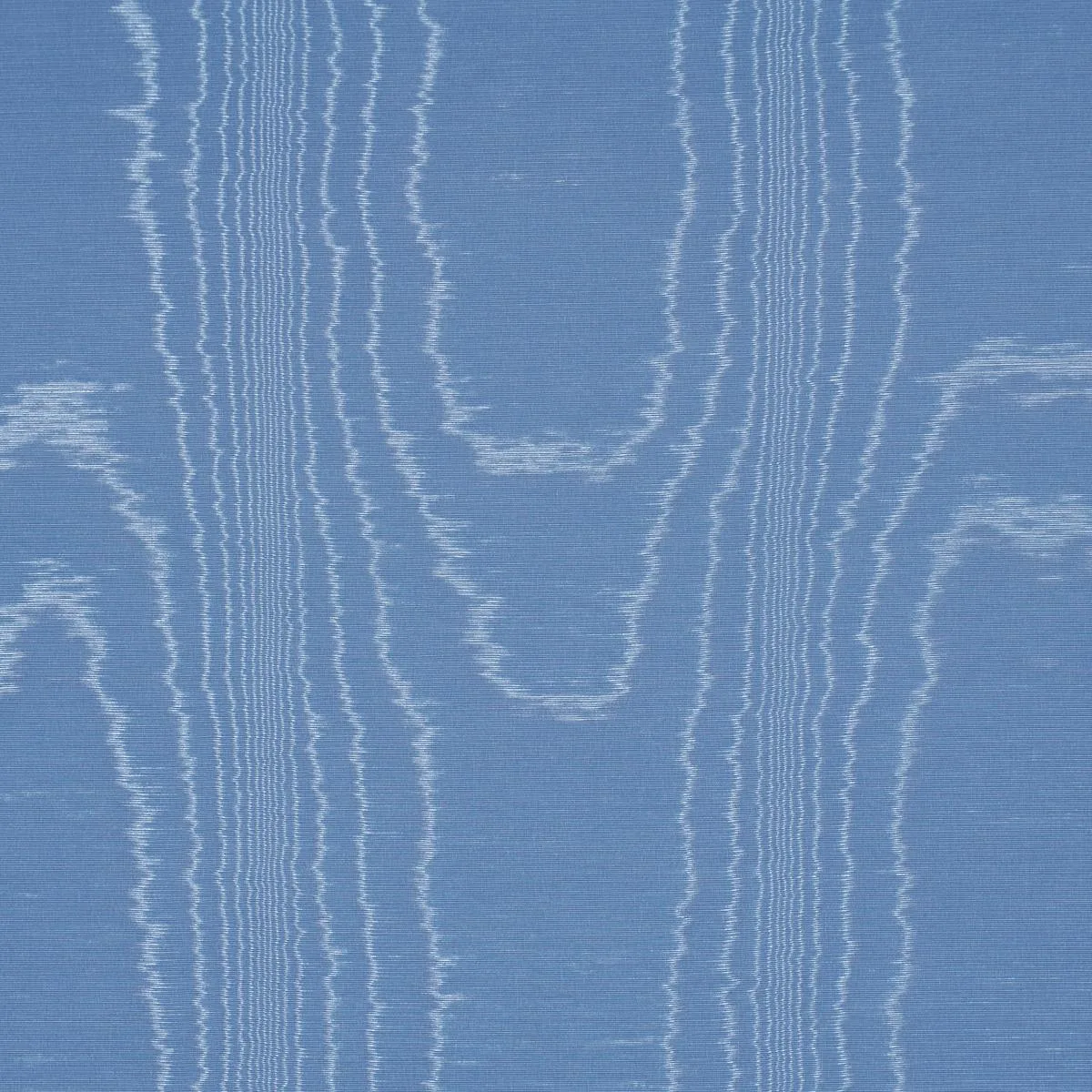 Schumacher 87102 Washington Moiré Cobalt fabric swatch