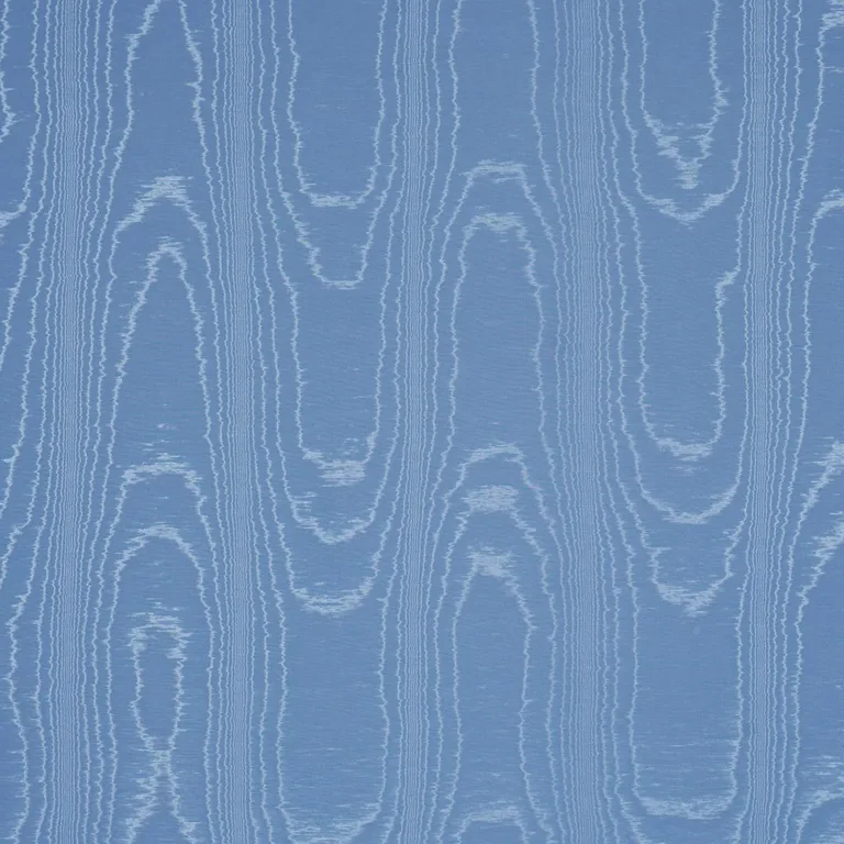 Schumacher 87102 Washington Moiré Cobalt fabric swatch
