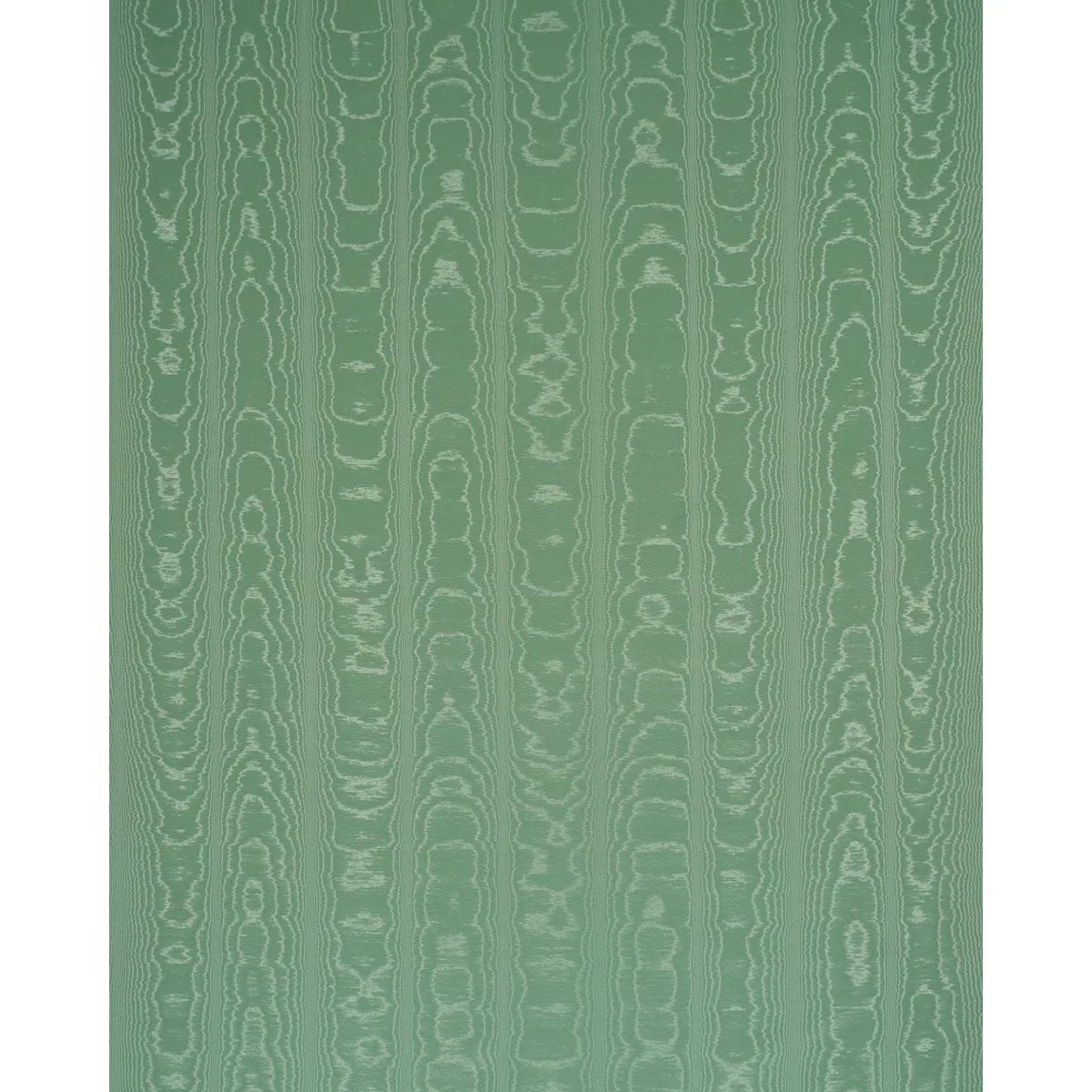Schumacher 87101 Washington Moiré Green fabric swatch