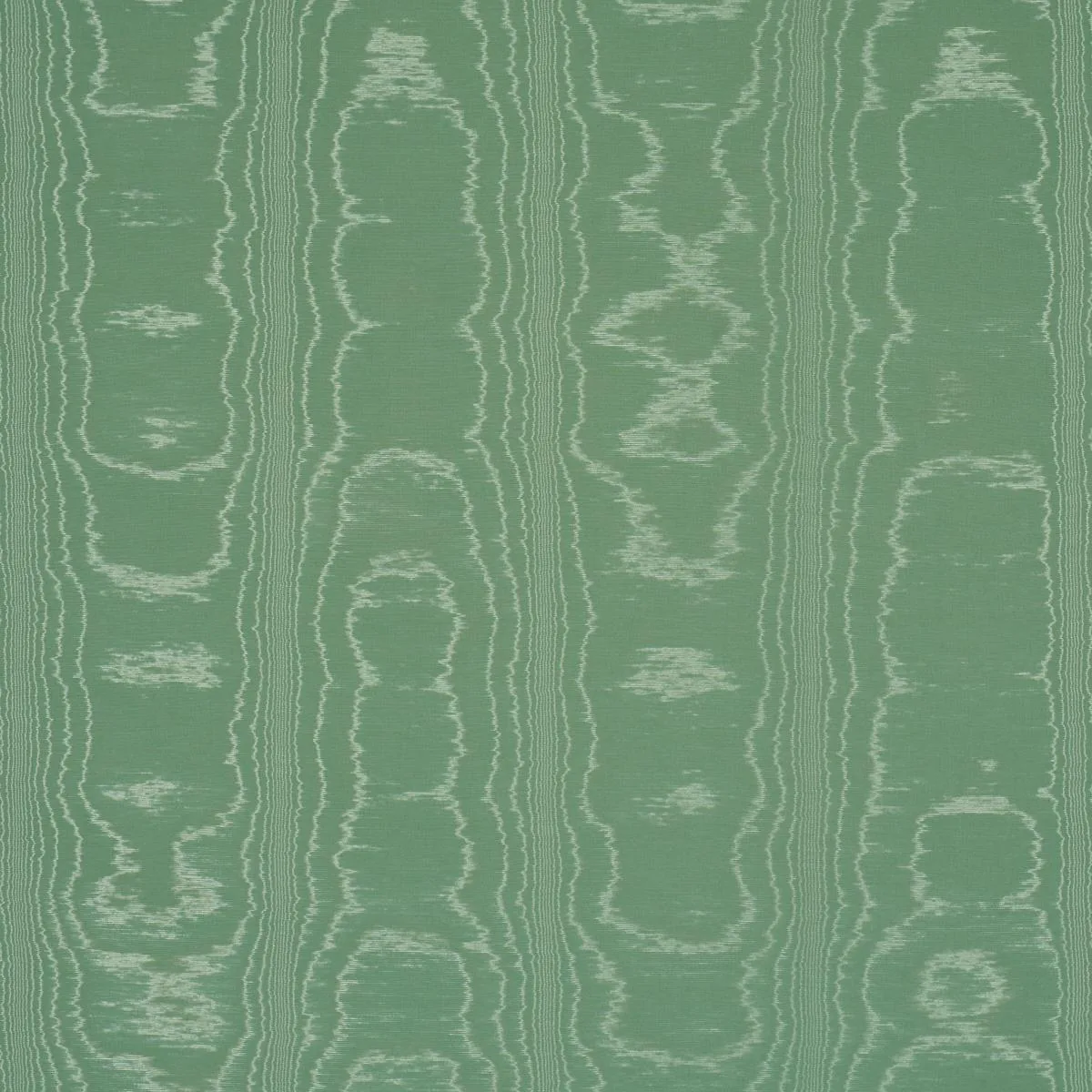 Schumacher 87101 Washington Moiré Green fabric swatch