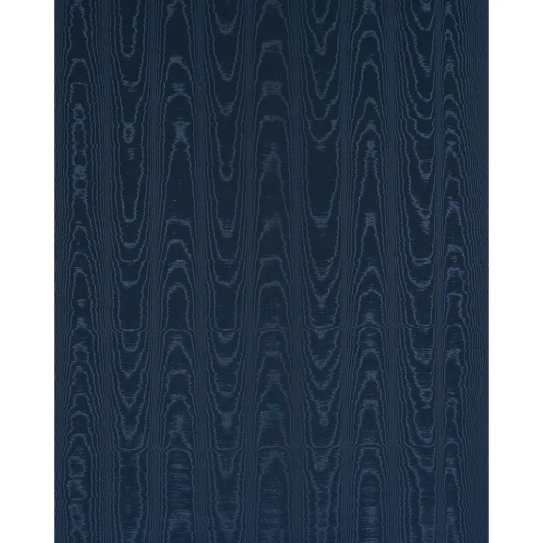 Schumacher 87105 Washington Moiré Navy fabric swatch