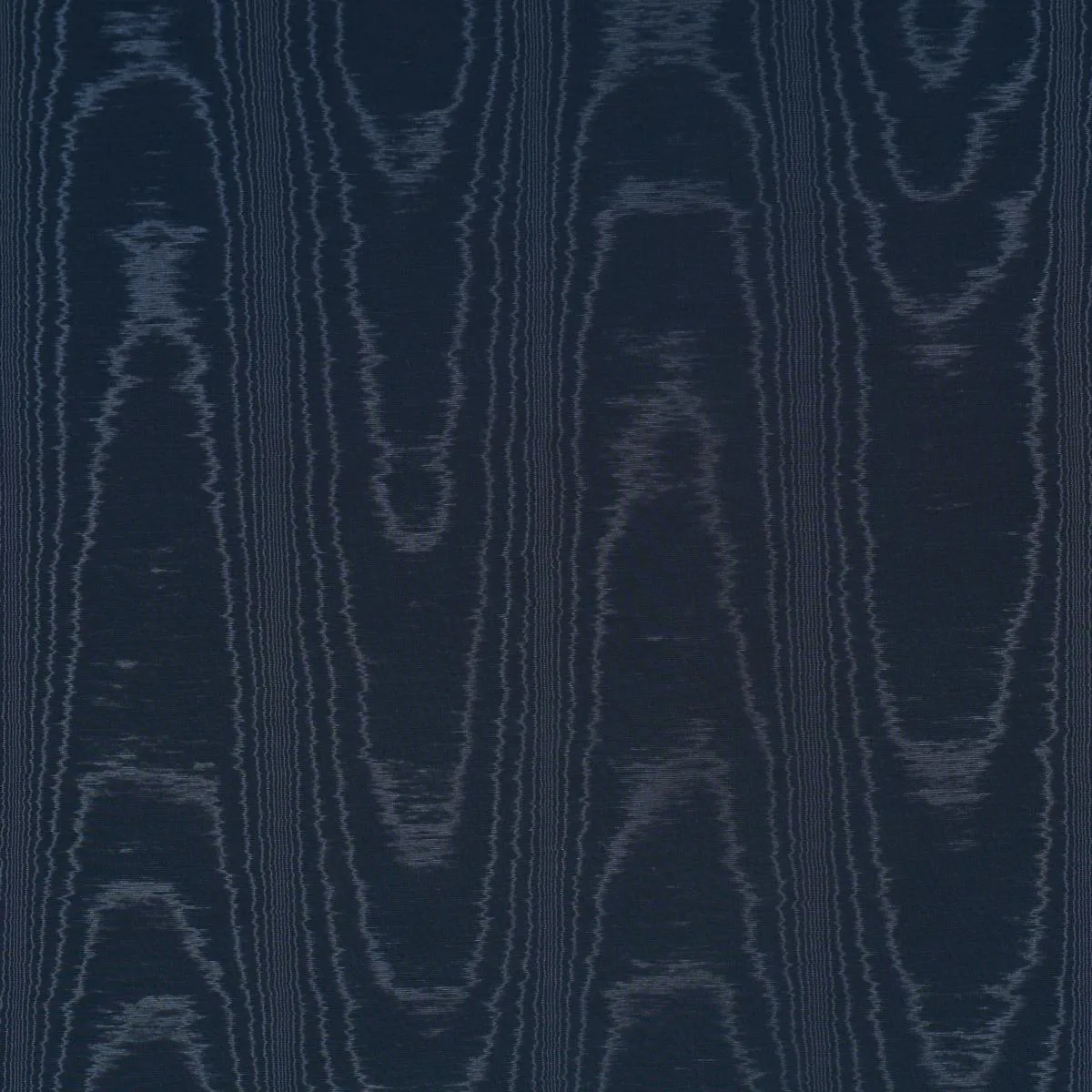 Schumacher 87105 Washington Moiré Navy fabric swatch