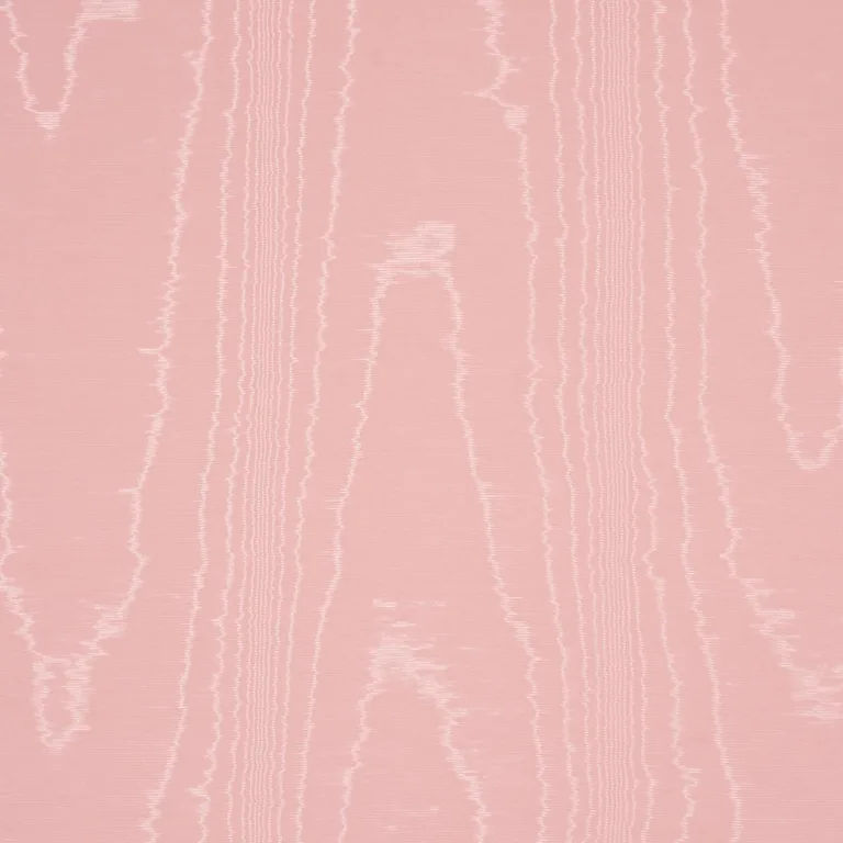 Schumacher 87108 Washington Moiré Pink fabric swatch