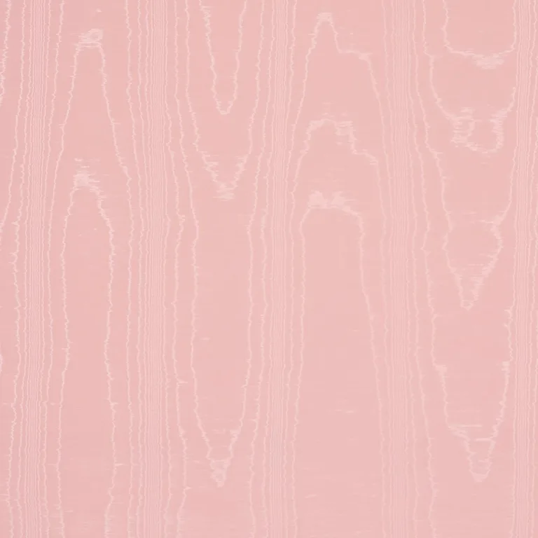 Schumacher 87108 Washington Moiré Pink fabric swatch