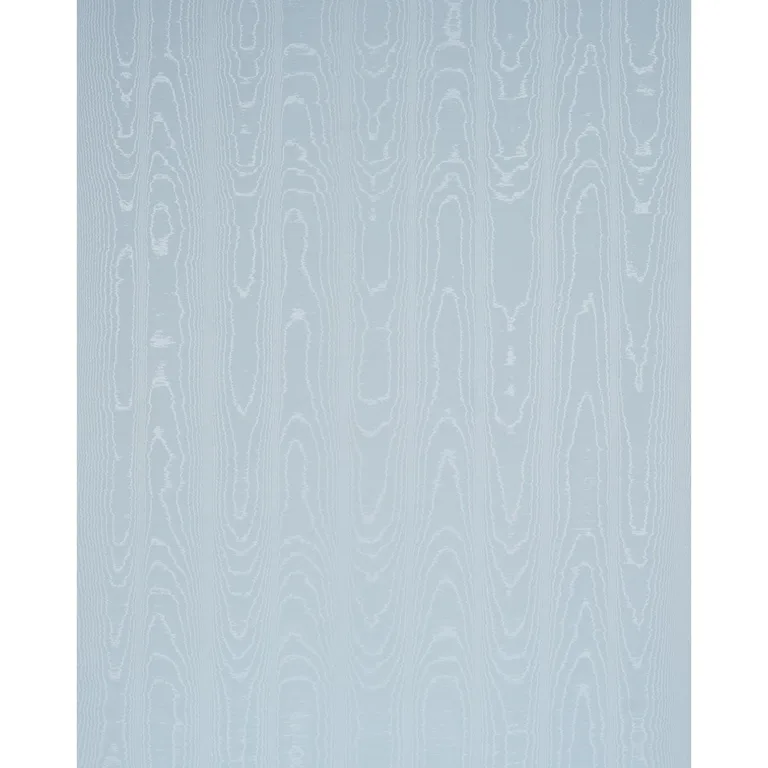 Schumacher 87100 Washington Moiré Robin's Egg fabric swatch