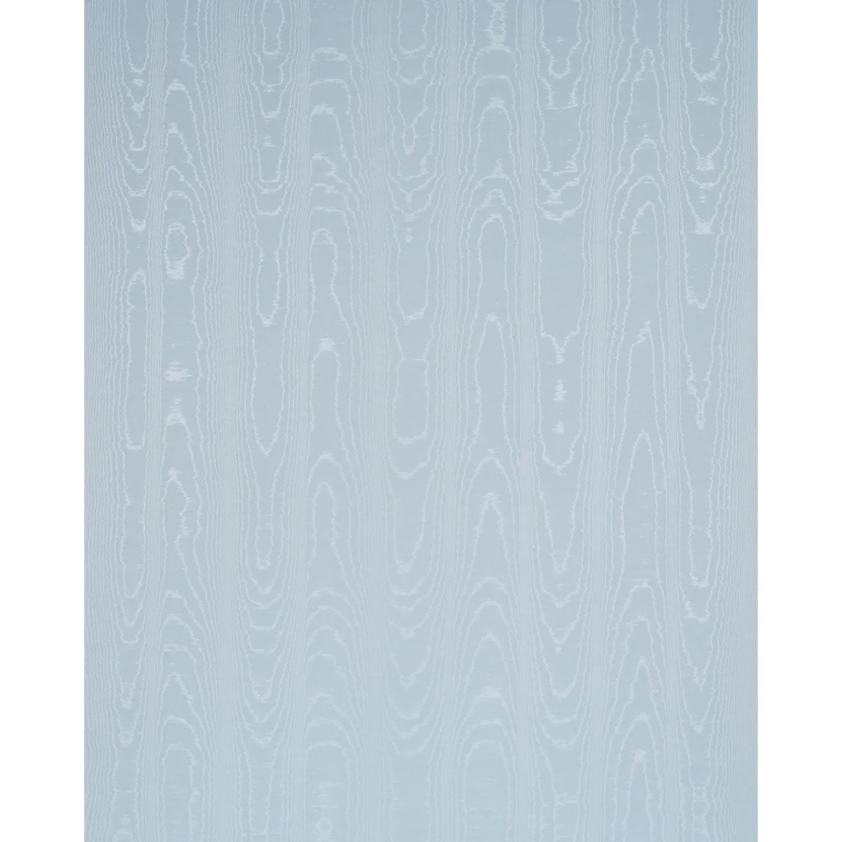 Schumacher 87100 Washington Moiré Robin's Egg fabric swatch