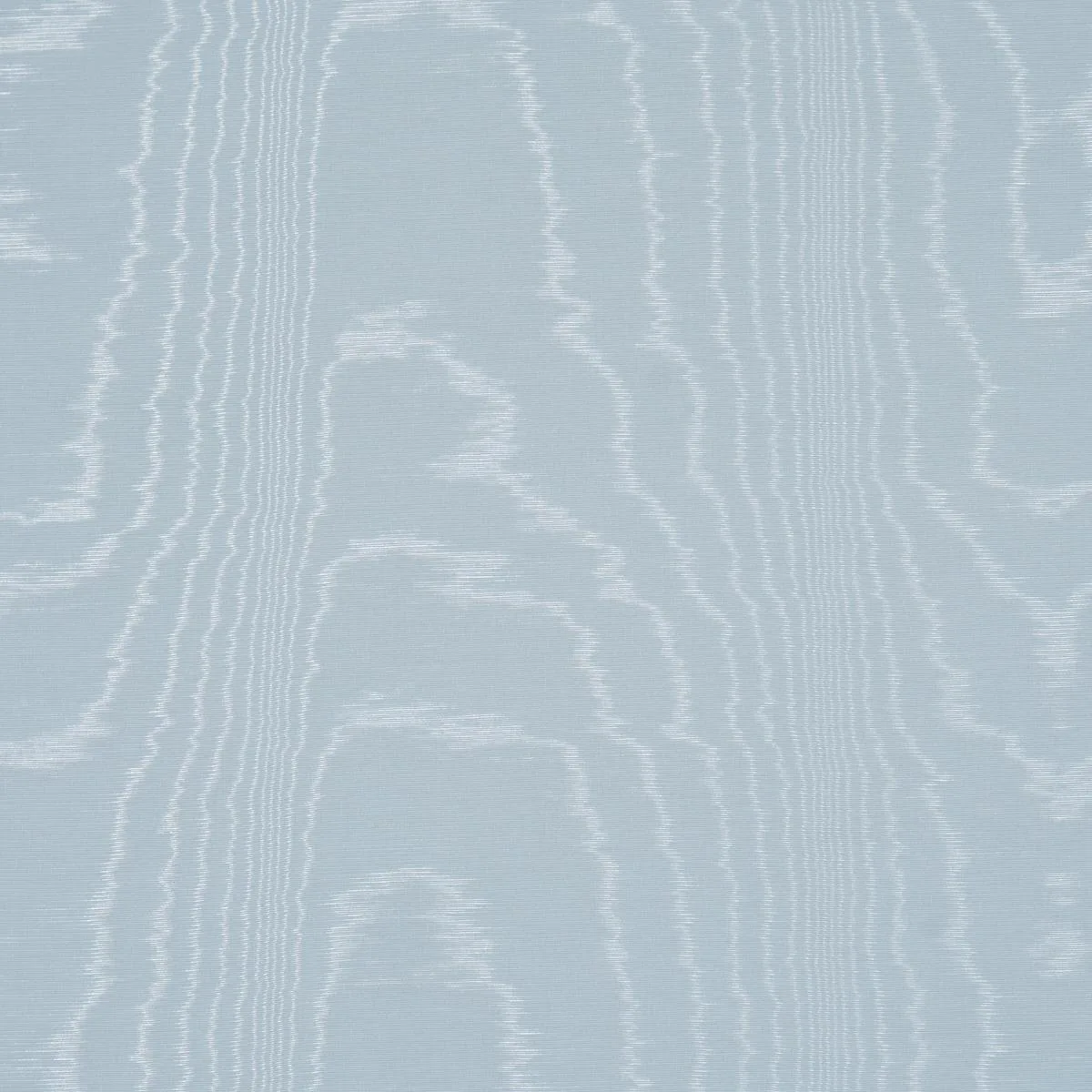 Schumacher 87100 Washington Moiré Robin's Egg fabric swatch