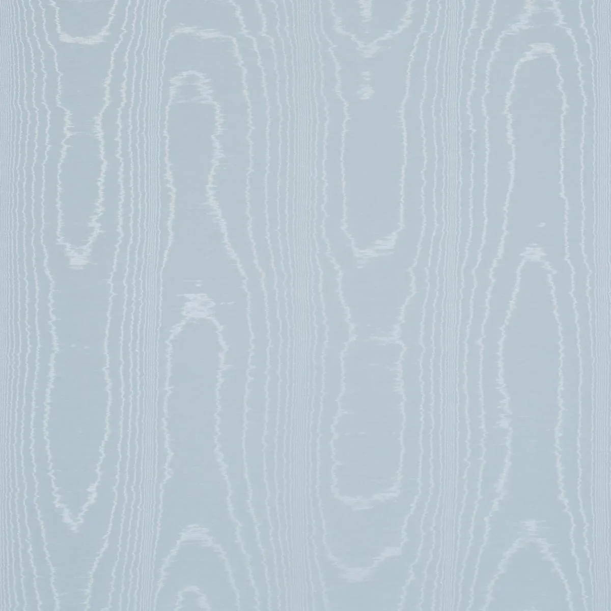 Schumacher 87100 Washington Moiré Robin's Egg fabric swatch