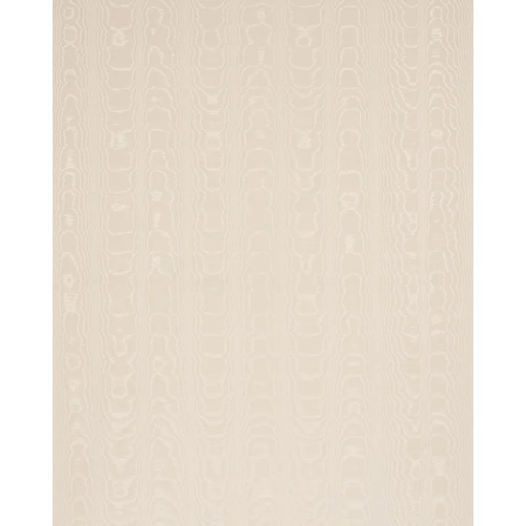 Schumacher 87104 Washington Moiré Vanilla fabric swatch