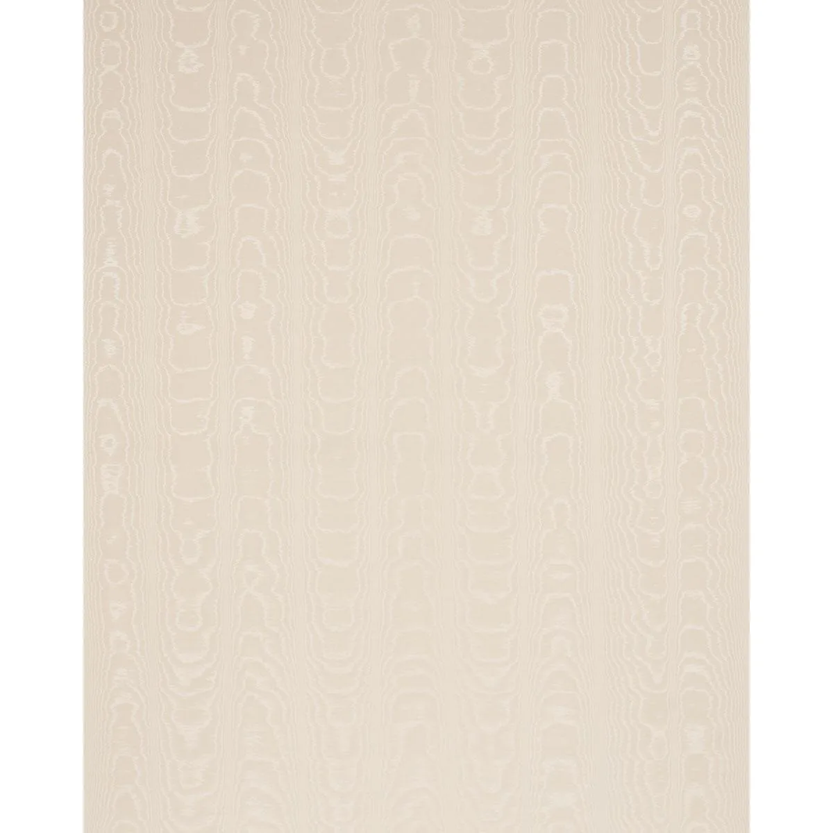 Schumacher 87104 Washington Moiré Vanilla fabric swatch