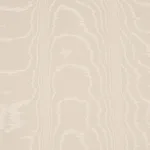 Schumacher 87104 Washington Moiré Vanilla fabric swatch