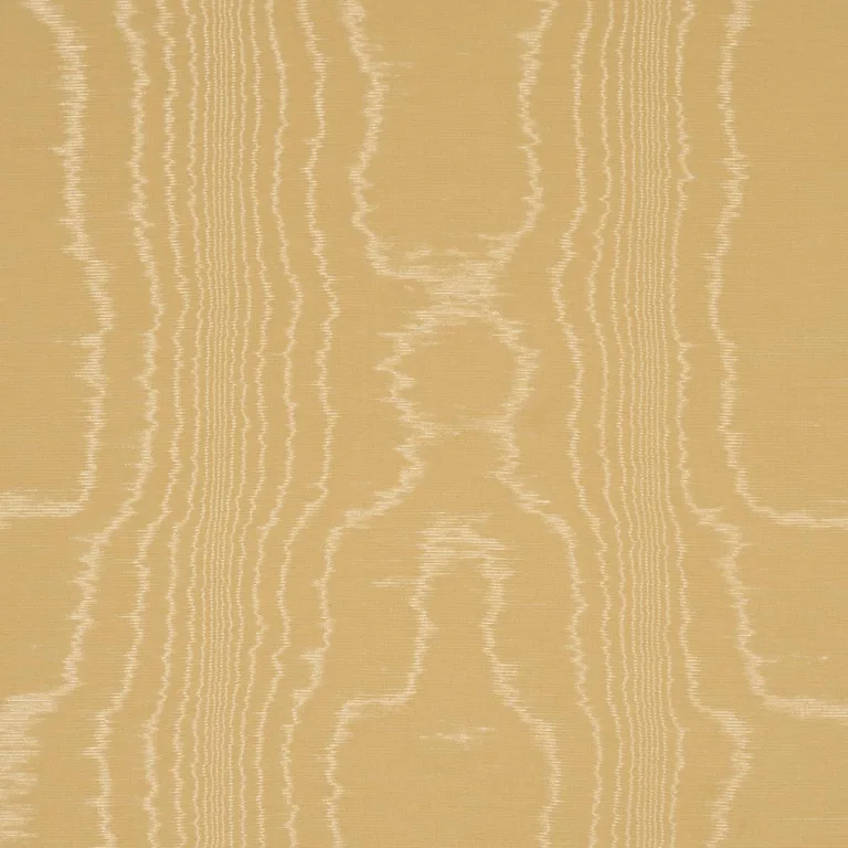Schumacher 87107 Washington Moiré Yellow fabric swatch