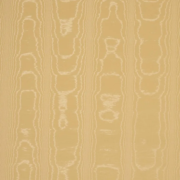 Schumacher 87107 Washington Moiré Yellow fabric swatch