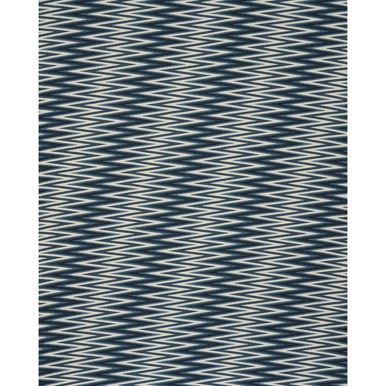 Schumacher 87030 Wedge Weave Blue fabric swatch